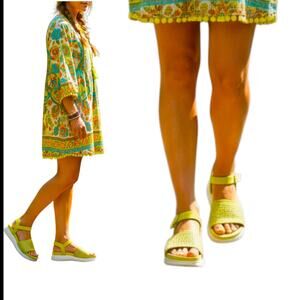 Kenneth Cole Reaction Hera Knit Jeweled Sport Sandal Lime 9M